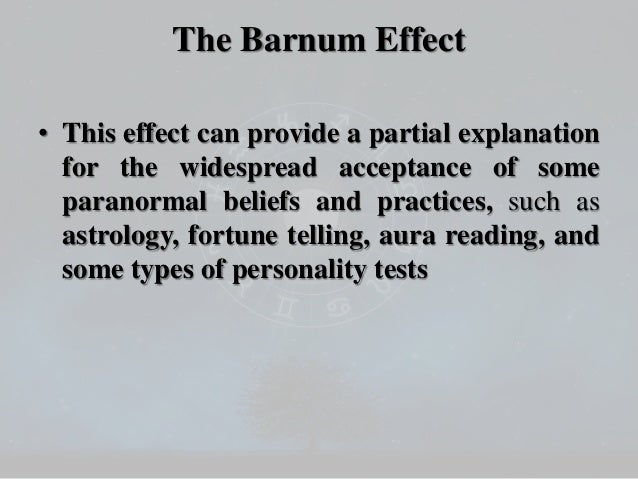 Properties of Barnum / Forer Effect Statements